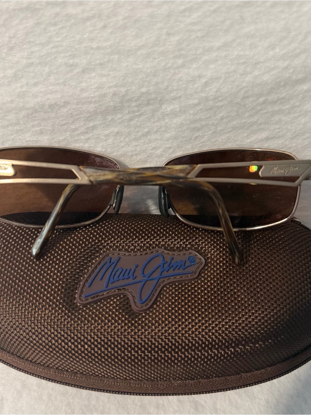 MAUI JIM PUAMANA MJ227 20 POLARIZED SUNGLASSES TITANIUM FRAME HCL BRONZE W/ CASE - Picture 3 of 11